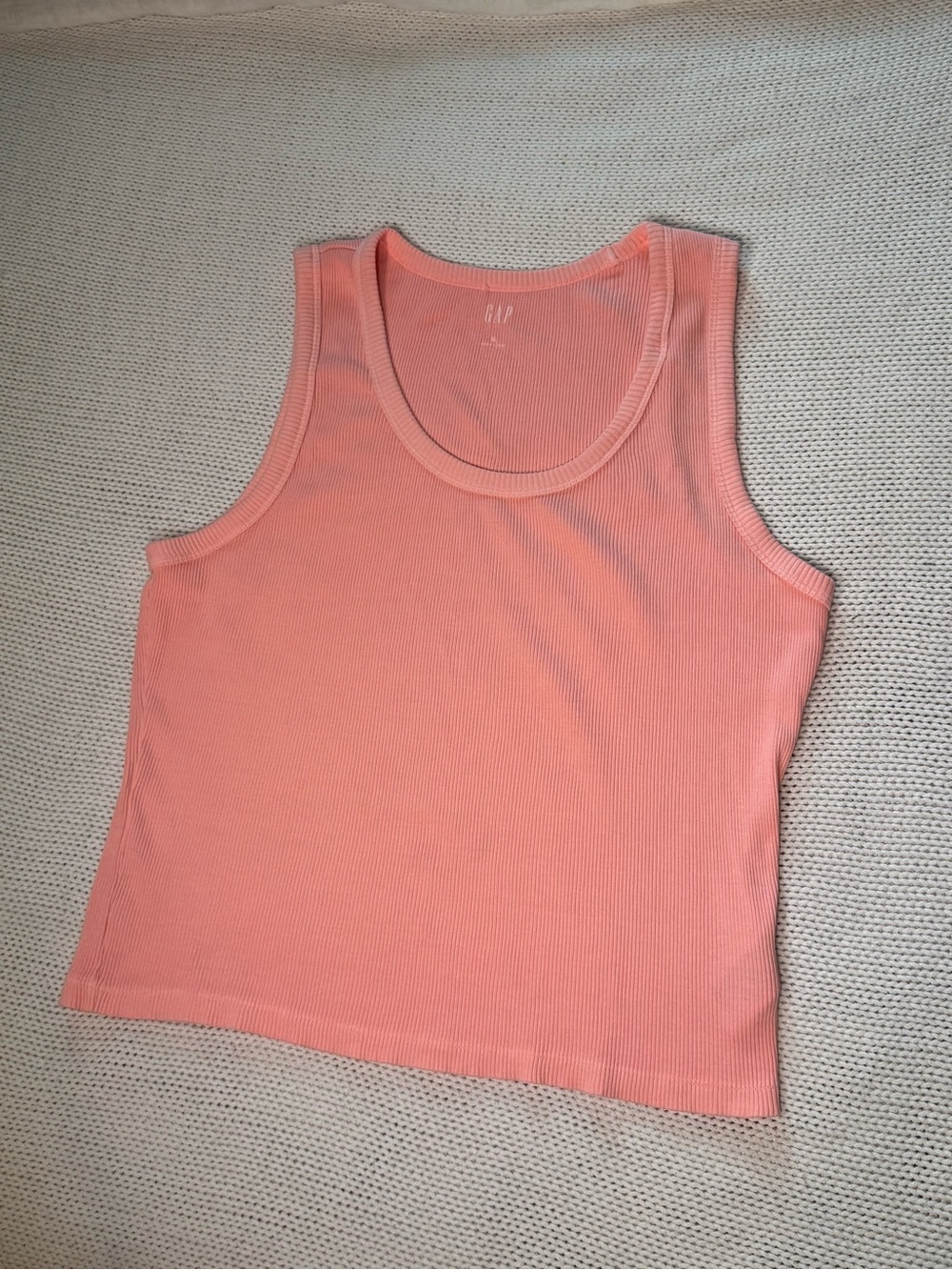 GAP Coral Ribbed Tank Top size XL
